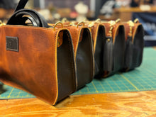 Two Toned Outer Stitch Crossbody