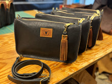 Two Toned Outer Stitch Crossbody