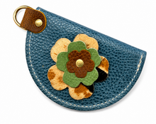 Flower Coin snap purse with D-Ring