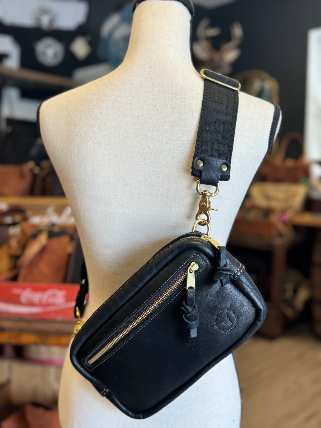 *Limited* Black Giddy-Up with Corfu Black Strap