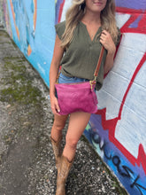 *Limited* September Pink Front Pocket Cross-body