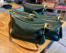 *Limited* "September Pink," and "Deep into the Woods Green,"  Large Cross-body