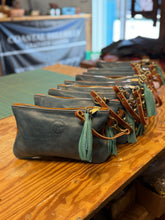 *Limited* Blue/Worn Saddle Mini Vacation Wristlet