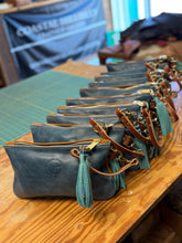 *Limited* Blue/Worn Saddle Mini Vacation Wristlet
