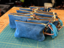 *Limited* Blue/Worn Saddle Mini Vacation Wristlet
