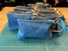 *Limited* Blue/Worn Saddle Mini Vacation Wristlet