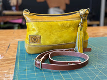 *Limited Edition* Lemon Cello crossbody with hair-on cowhide