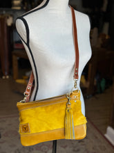 *Limited Edition* Lemon Cello crossbody with hair-on cowhide