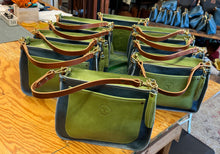 *Limited* Blue and Pistachio Side-Saddle Shoulder Bag