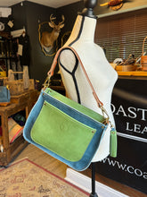 *Limited* Blue and Pistachio Side-Saddle Shoulder Bag