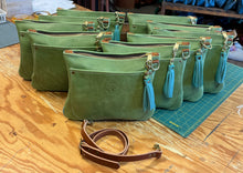 *Limited* "Pistachio/Jewelry Box Blue, Front Pocket Cross-body