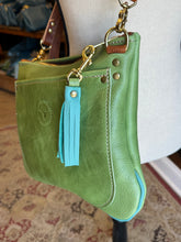*Limited* "Pistachio/Jewelry Box Blue, Front Pocket Cross-body