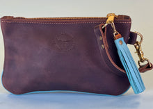 Mini Wristlet w/ Blue Accents