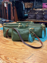 *Limited* Italian Vegetable Tanned Olive, Mini Inner-Stitch Crossbody