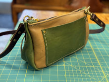 *Limited* Italian Vegetable Tanned Olive, Mini Inner-Stitch Crossbody