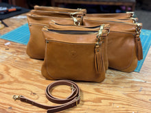 *Limited* Italian Vegetable Tanned, Butterscotch Front Pocket Crossbody