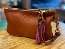 *Seasonal Edition*-Mini Wristlet w/ Fuchsia Accents